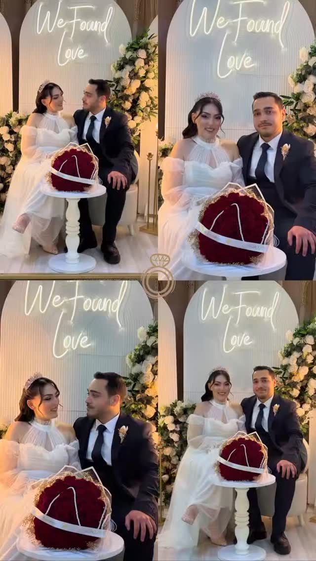 Nişanımızdan birlikte çekildiğimiz dört fotoğraf